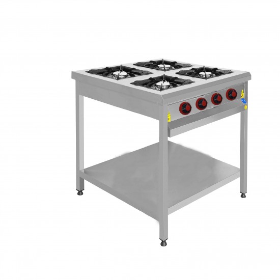 CSA 4 Lü Taban Raflı Ocak Gazlı ve Lpg Li Ce Belgeli 90x90x85 cm KRCS.TROG.990.CE CSA 4 Lü Taban Raflı Ocak Gazlı ve Lpg Li Ce Belgeli 90x90x85 cm KRCS.TROG.990.CE